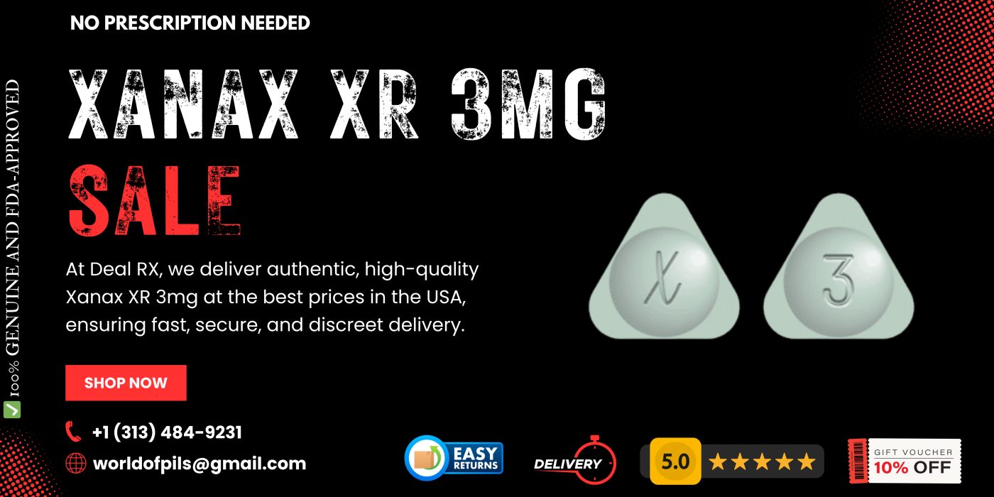 Buy Xanax XR 3mg Online – Extended Relief from Anxiety & Panic Disorders 10 Xanax XR 3mg